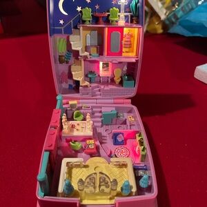 Vintage Polly Pocket 1994 Starbright Dinner Party Candy Box Bluebird Toys Pink